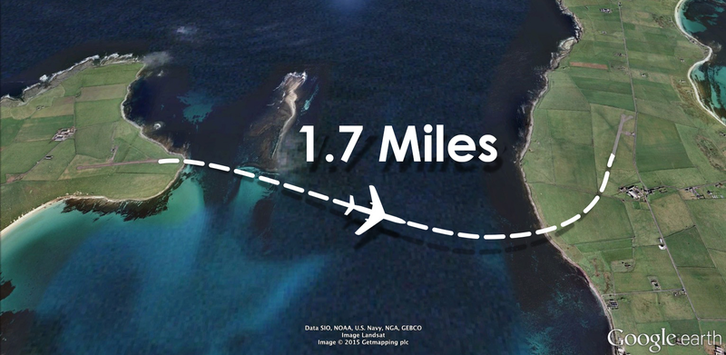 Illustration for article titled The World's Shortest Commercial Flight Takes Less Than A Minute